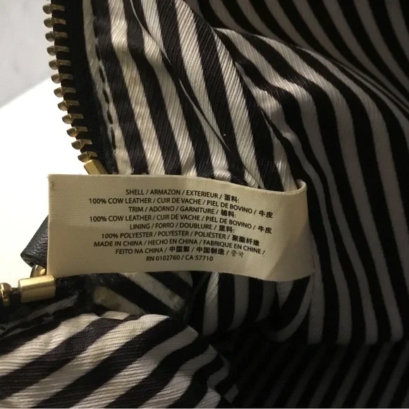 Kate Spade Pebbled Leather Black/Tan Crossbody Bag - Picture 9 of 13